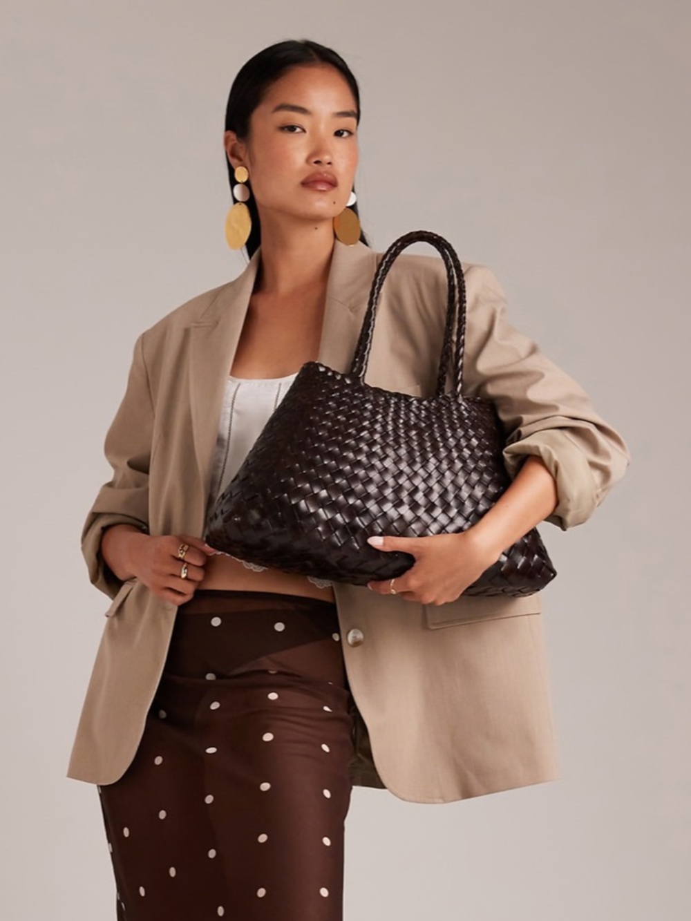 Dragon Diffusion Santa Croce Big Bag in Dark Brown - Picture 10 of 10